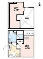 Room東園田の物件間取画像